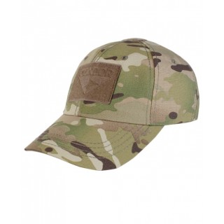 Caps med borrelåsfester for patcher - Condor Tactical - Multicam