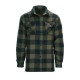 Lumberjack - Flanel skjorte - Sort / Oliven - Longhorn