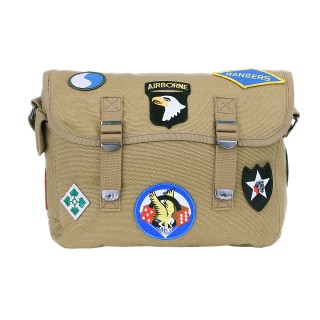 Skulderbag - 10 L - WW2 Emblemer - Sand