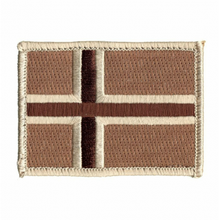 Patch - Norgesflagg - Borrelås - Khaki