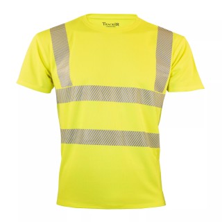 Hi-Vis Cooldry T-skjorte - Tracker - Neongul