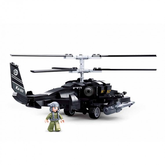 Sluban - Combat helicopter - Sort - M38-B0752