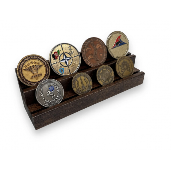 Coin display - liten - mørk brun - Heltre