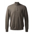 Clipper - Milan - 1/4 zip - merinoull - khaki