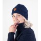 Lykkja beanie - 100% Ull - Bråtens - Marineblå