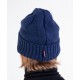 Lykkja beanie - 100% Ull - Bråtens - Marineblå