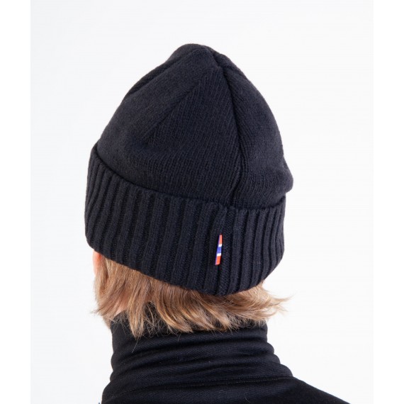 Lykkja beanie - 100% Ull - Bråtens - Sort