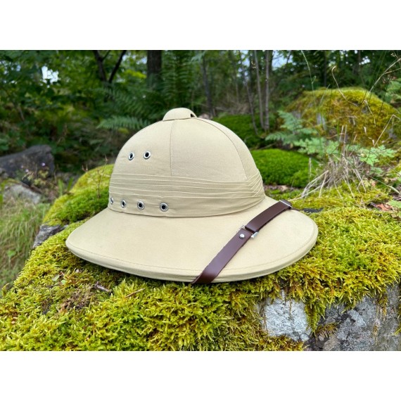 Tropehjelm - Pith helmet - Sandfarget