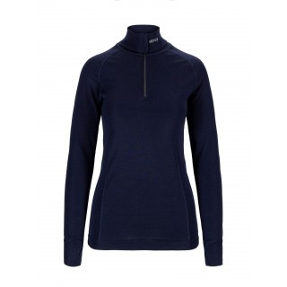 Lady arctic zip polo shirt - Brynje - Marineblå