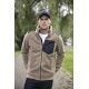 Fleecejakke med brystlomme - Teddy - Tracker - Beige