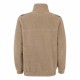 Fleecejakke med brystlomme - Teddy - Tracker - Beige