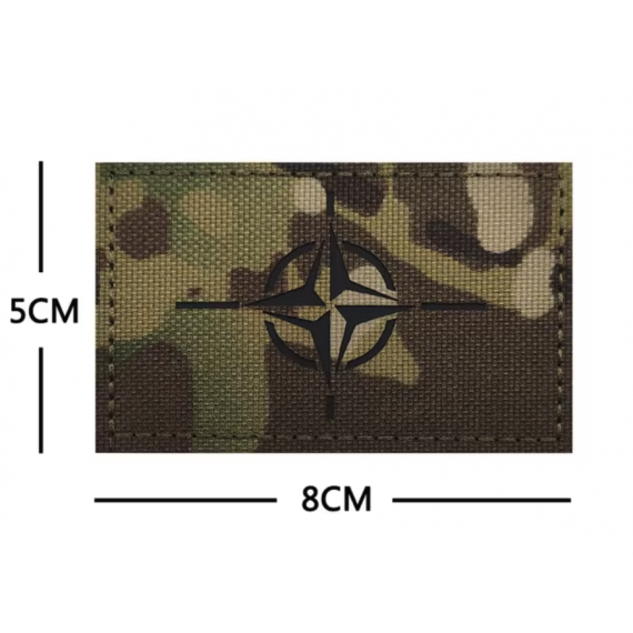 Patch Nato - Kamuflasje - IR - med borrelås