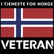 T-skjorte - Veteran - I tjeneste for Norge - Enkel - Militærgrønn - Bomull